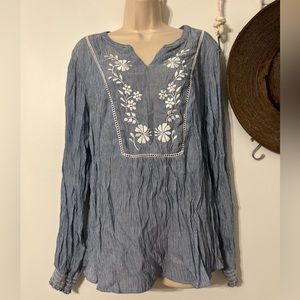 Christopher and banks peasant top NWT Large